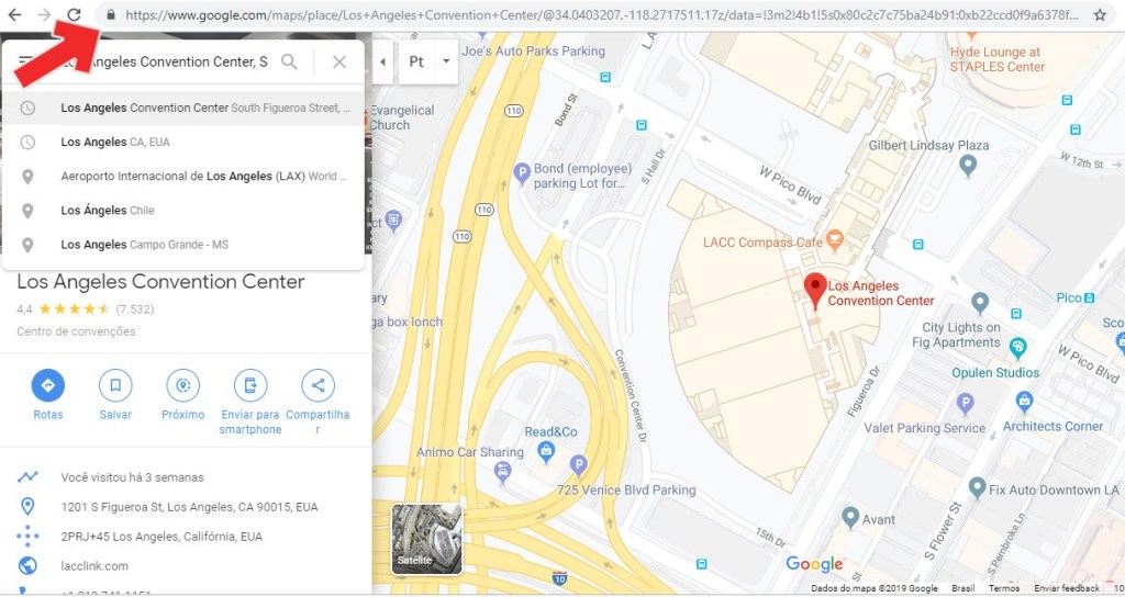 Dengan mengakses versi web Google Maps, Anda dapat mencari, menyalin URL, dan menempelkannya ke dalam pesan untuk dikirim. 