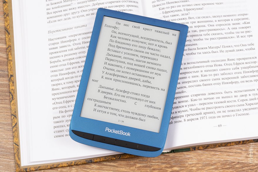 Ulasan PocketBook 632 Aqua: pembaca flagship 6-inci ultra-kompak dengan anti air 11