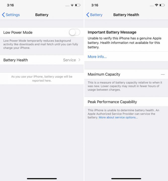 Batterie iPhone Message Erreur Apple Anda juga dapat melihat lebih lanjut tentang perubahan pada iPhone