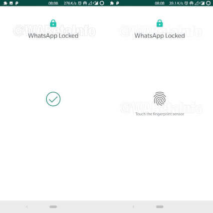 Bild - Fingeravtryckslås kommer till WhatsApp beta för Android