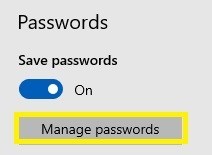 Passwörter verwalten