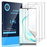 Pelindung Layar LK (3 Pack) untuk Samsung Galaxy Note 10, (Film Fleksibel) HD Clear Bubble Free dengan garansi penggantian seumur hidup