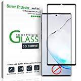Защитная пленка для стекла AmFilm для Galaxy Note        10, закаленное стекло 2019, точечная матрица с легко устанавливаемым лотком (несовместимо со сканерами отпечатков пальцев)