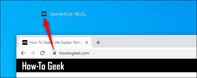 Membuat tautan pintasan desktop ke halaman web dengan Google Chrome aktif Windows 10