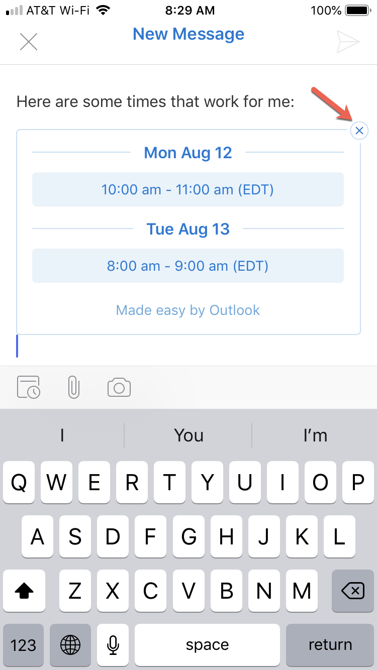 Outlook iOS Hapus Ketersediaan