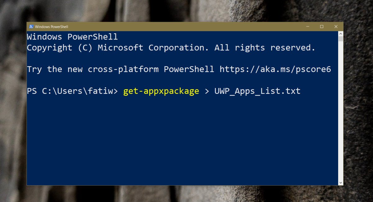 Cara membuka aplikasi UWP dari baris perintah aktif Windows 10