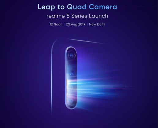 Realme 5 Series Phone akan diluncurkan di India pada 20 Agustus