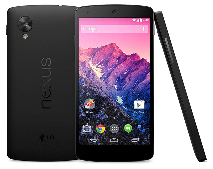 depan dan belakang LG Nexus 5