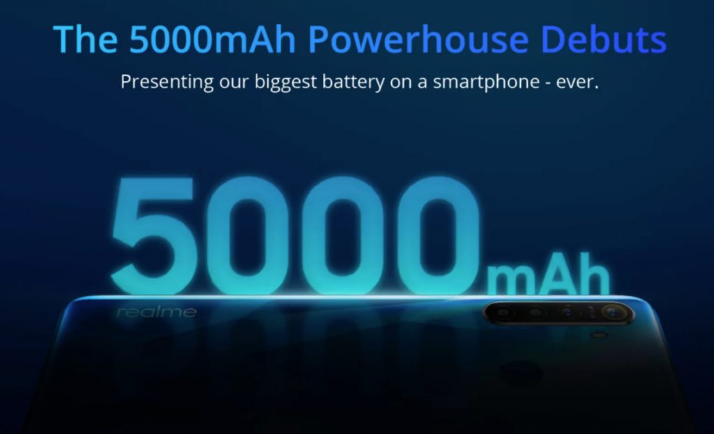 Ponsel kamera Realme 5 quad untuk mengemas baterai 5000mAh, akan dibanderol dengan harga kurang dari Rs. 10000 1
