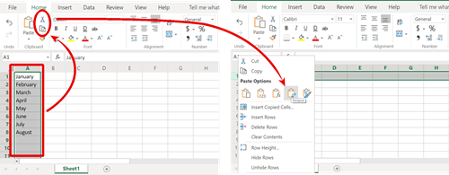 Как переместить столбцы в Excel 3