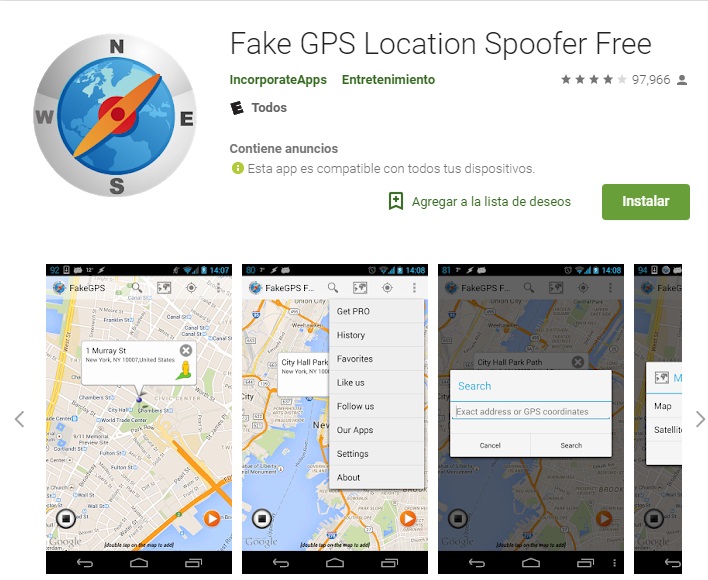 Lokasi GPS Spoofer Palsu Gratis