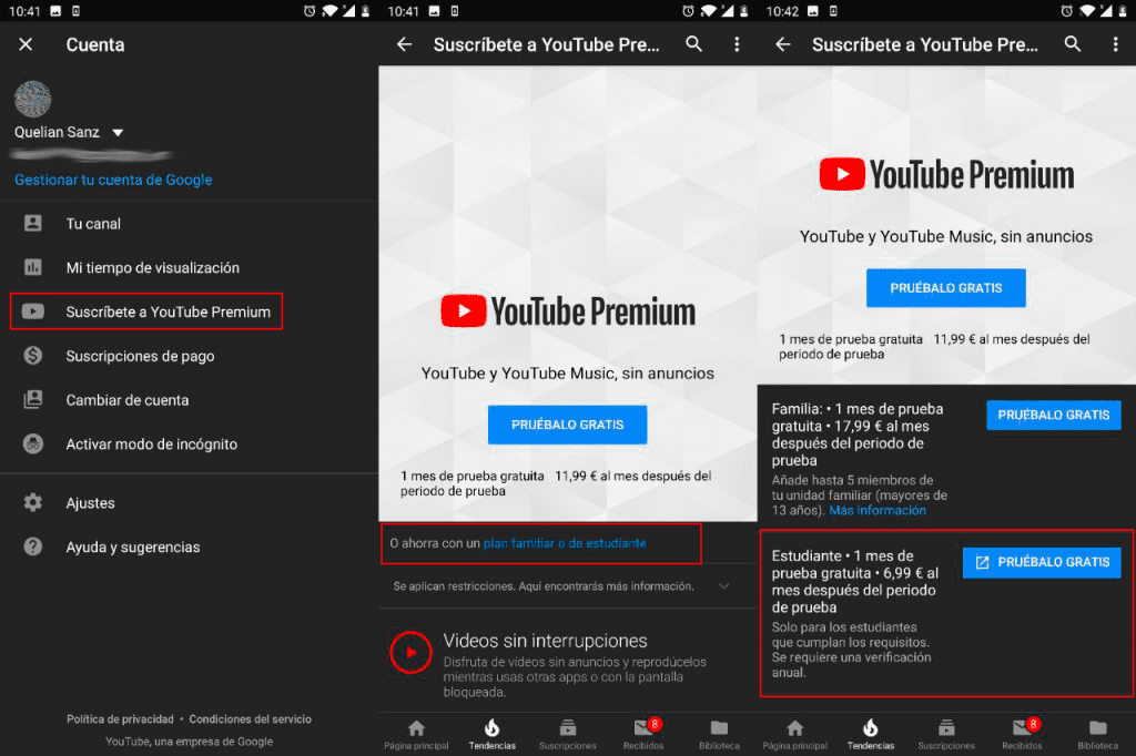 YouTube Premium untuk € 4,99: ya, hanya jika Anda seorang pelajar 2