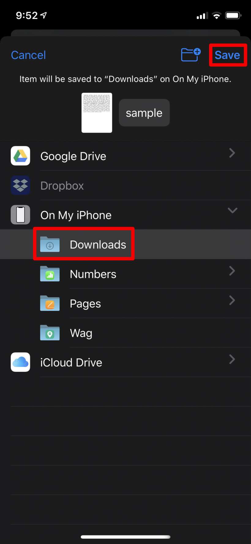 Cara menyimpan unduhan, dokumen, dan file secara lokal di iPhone atau iPad Anda, bukan iCloud.