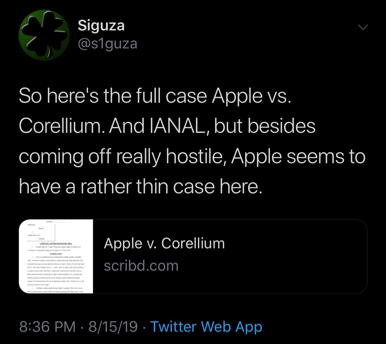 Apple menuntut perusahaan virtualisasi seluler Corellium, mengutip 