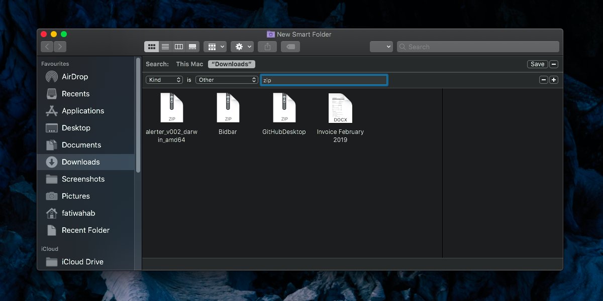 Cara membuat Folder Cerdas di macOS