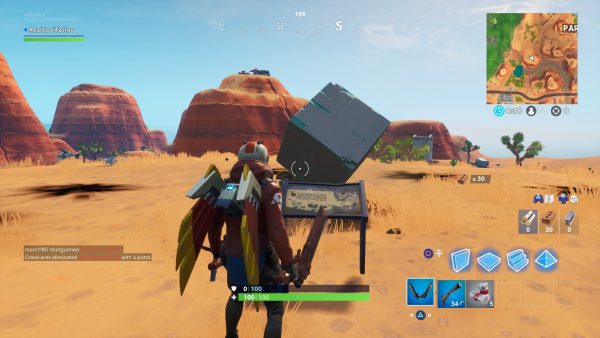 Fortnite: Visita de advertencia a un cubo en el desierto o al borde de un lago 4