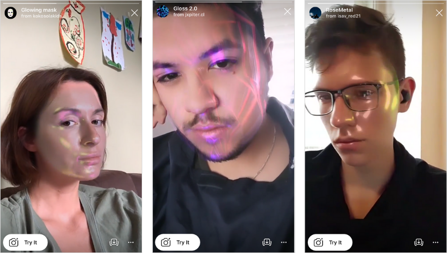 Membuat Instagram Filter Cerita: Masker Cermin 