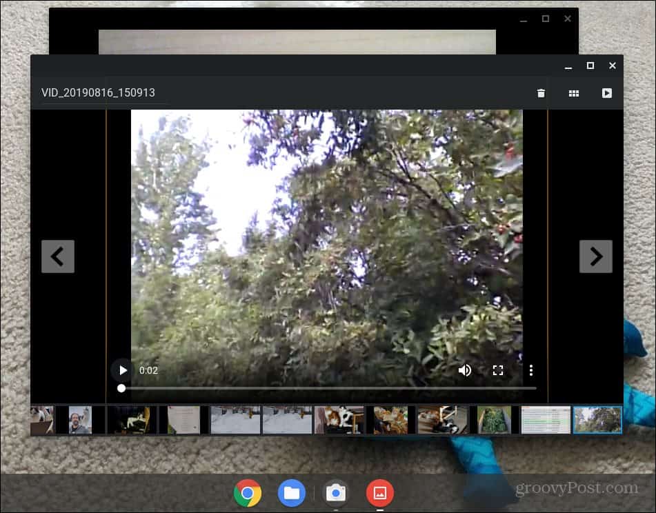 Hur man tar ett foto eller spelar in en video med kameraappen på en Chromebook 2