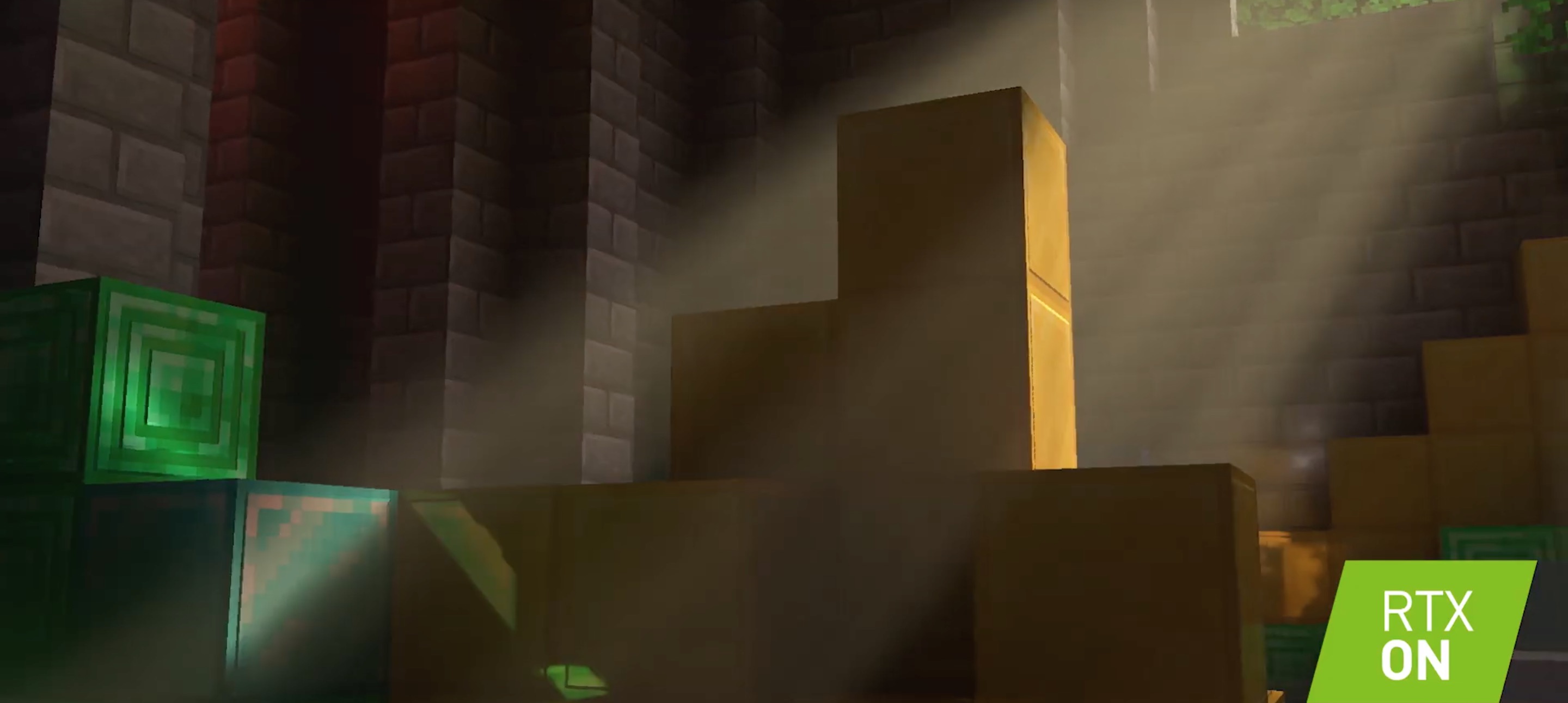 Perbedaan antara Minecraft dengan dan tanpa penelusuran sinar sangat besar 3