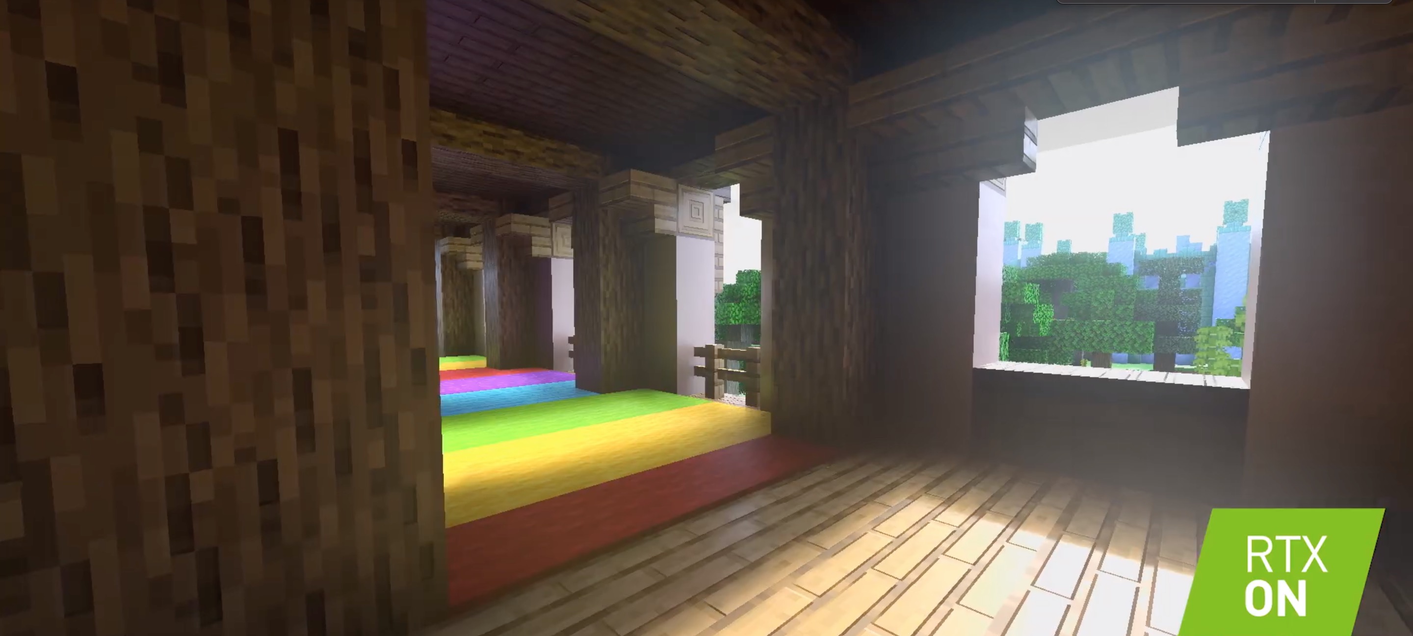 Perbedaan antara Minecraft dengan dan tanpa penelusuran sinar sangat besar 5
