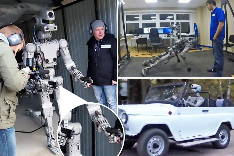 Rusia telah membangun robot yang menakutkan yang dapat menembakkan senjata..dan mengirimkannya ke luar angkasa