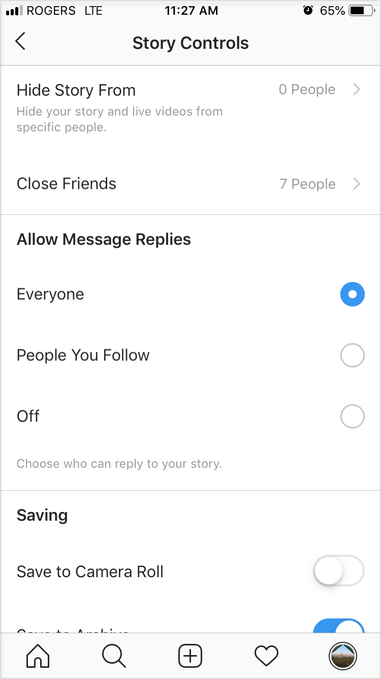 cara membisukan cerita di instagram
