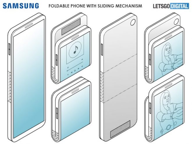 Điện thoại Samsung có thể gập lại với dung lượng Fold theo hai hướng, theo bằng sáng chế mới 2