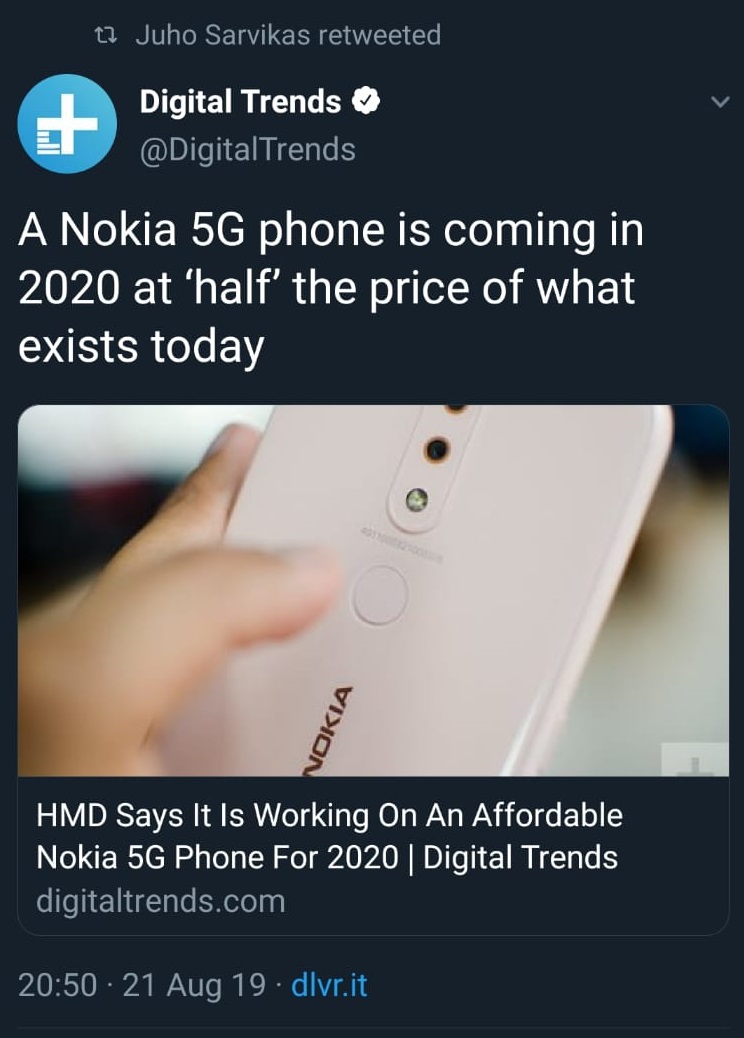 Smartphone 5G Nokia yang terjangkau dikonfirmasi untuk tahun 2020 3