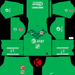Kit penjaga gawang Club América