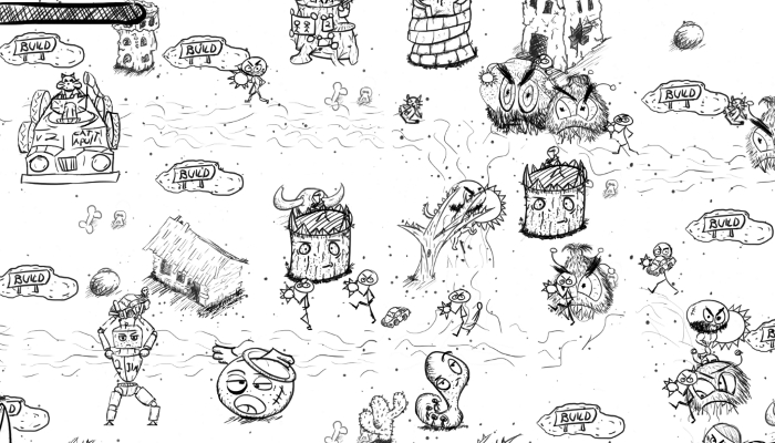 Doodle Buku Sketsa Datang untuk Hidup di Tower Defense Game Sketch Wars