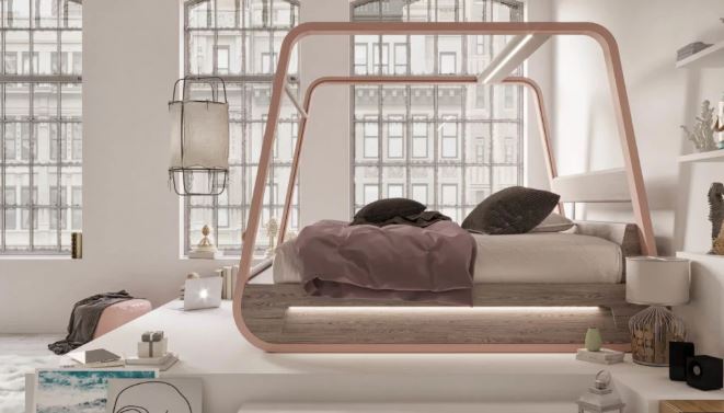 Mereka merancang tempat tidur untuk menonton Netflix dengan layar TV built-in raksasa