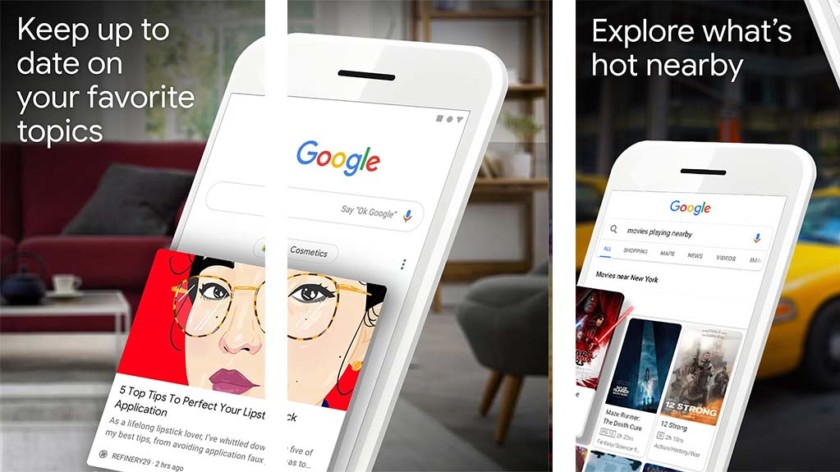 Google App adalah salah satu aplikasi wallpaper fotografi terbaik untuk android