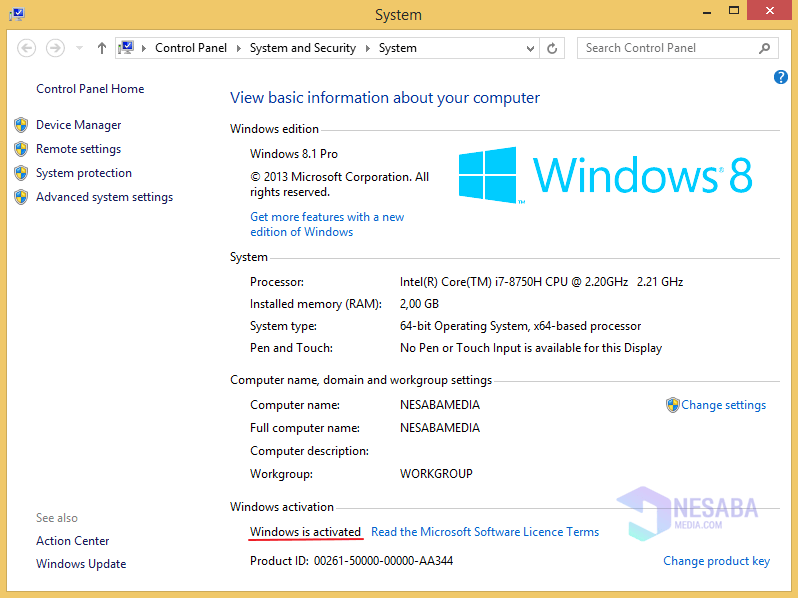 Aktivasi Windows 8 Langkah 7