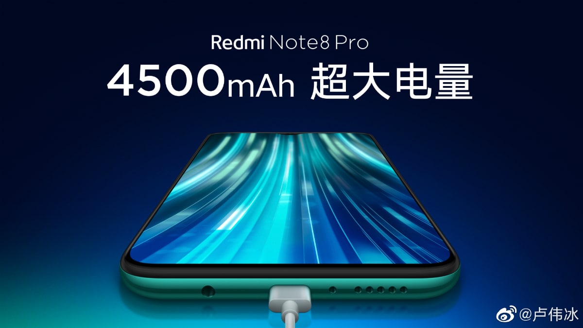 redmi note 8 pro baterai kapasitas teaser weibo Redmi Note 8 Pro