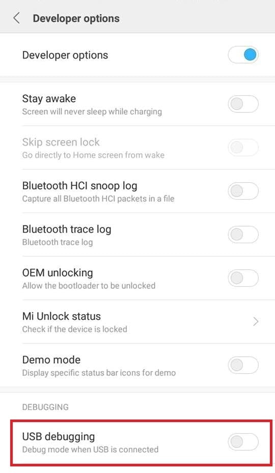 Как активировать отладку по USB на устройствах Xiaomi Mi MIUI 9 3