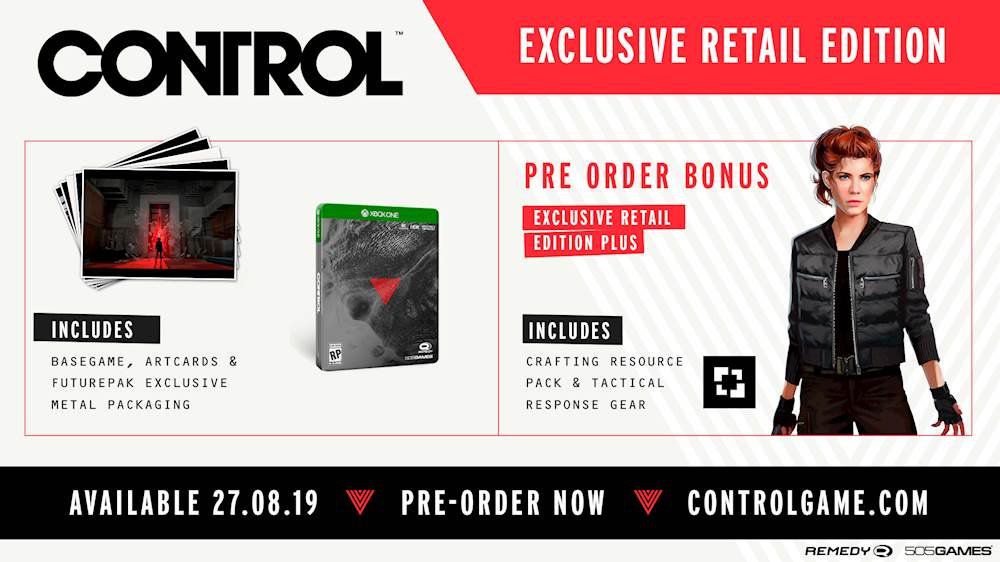 Komponen dari Control Exclusive Retail Deluxe Edition