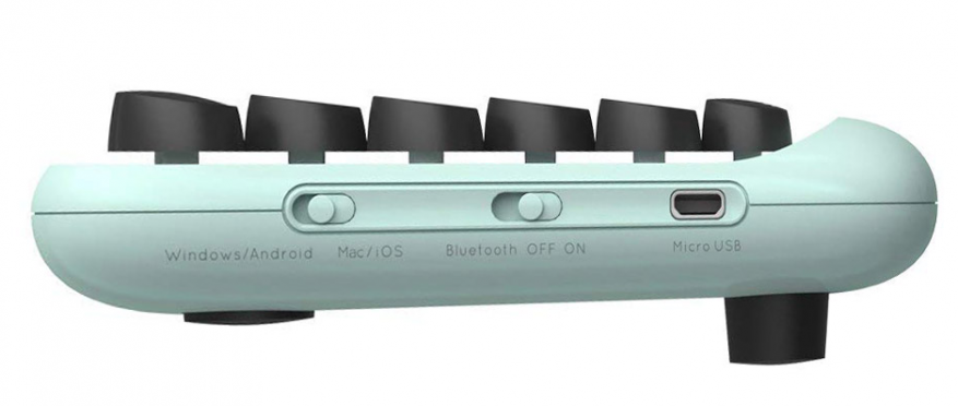 Keyboard bluetooth backlit mekanis antik 12