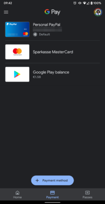 Google Pay 2.96 fügt den dunklen Modus 2 hinzu