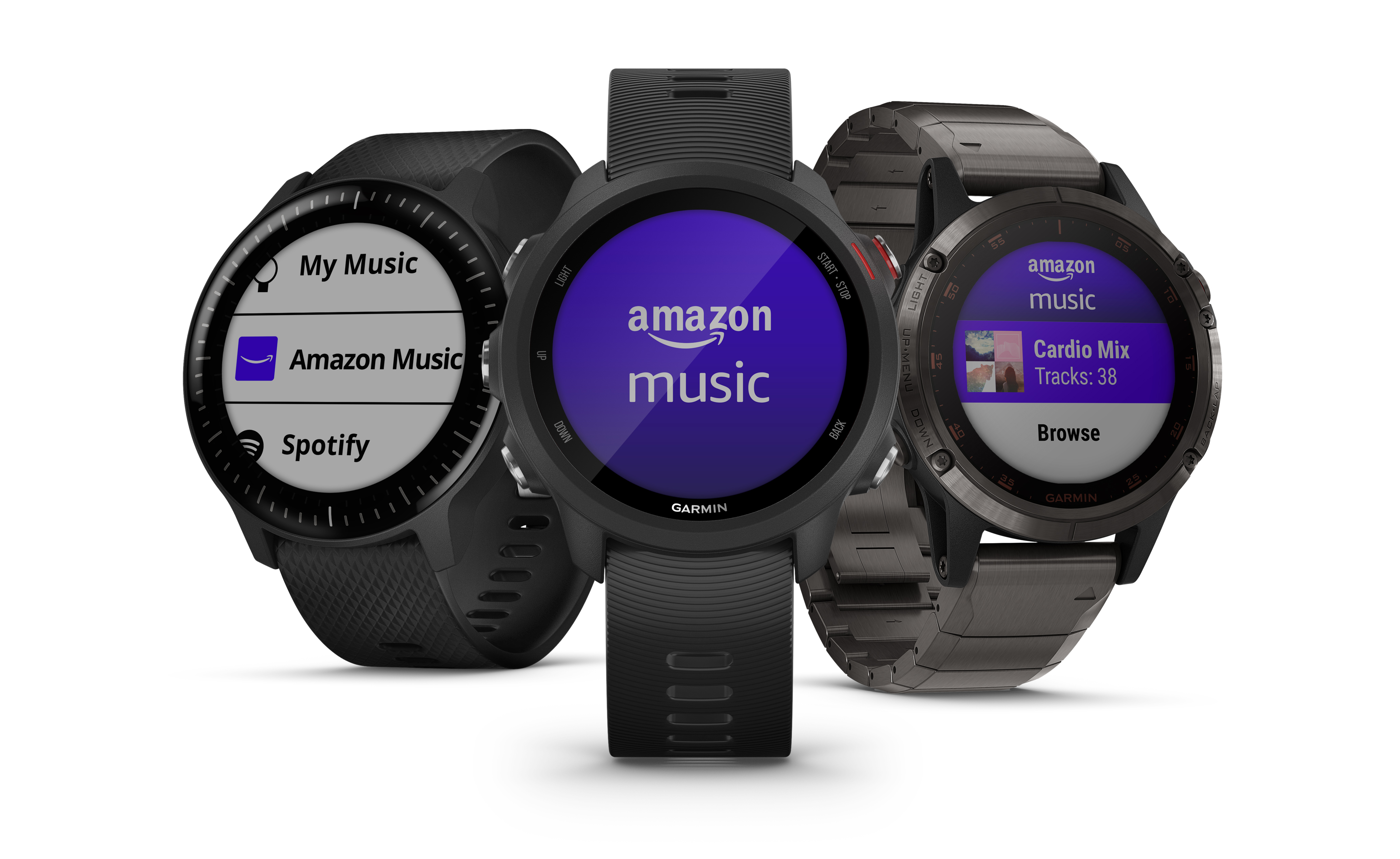 Pilih Garmin smarwatch sekarang mendukung Amazon Musik