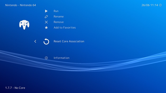 N64 Retroarch Emulation Guide Reseting the Core Association