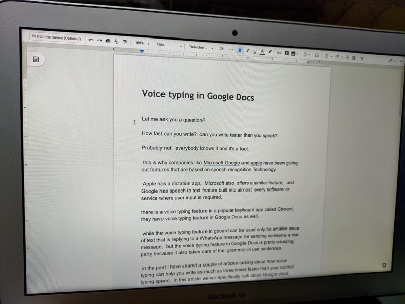 Lebih Produktif dengan Fitur Pengetikan Suara di Google Documents