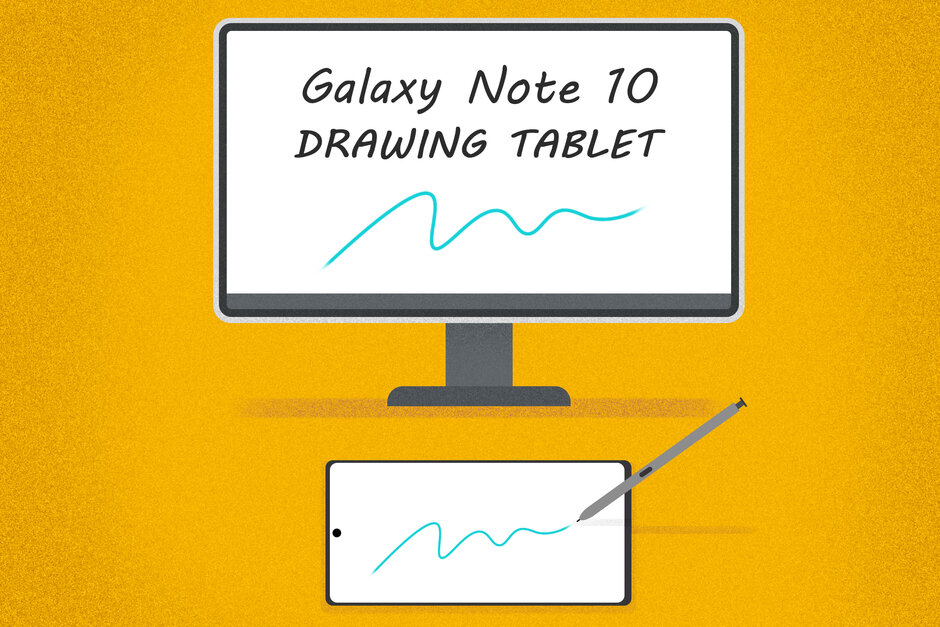 How to turn the Galaxy Note 10 into a drawing tablet
