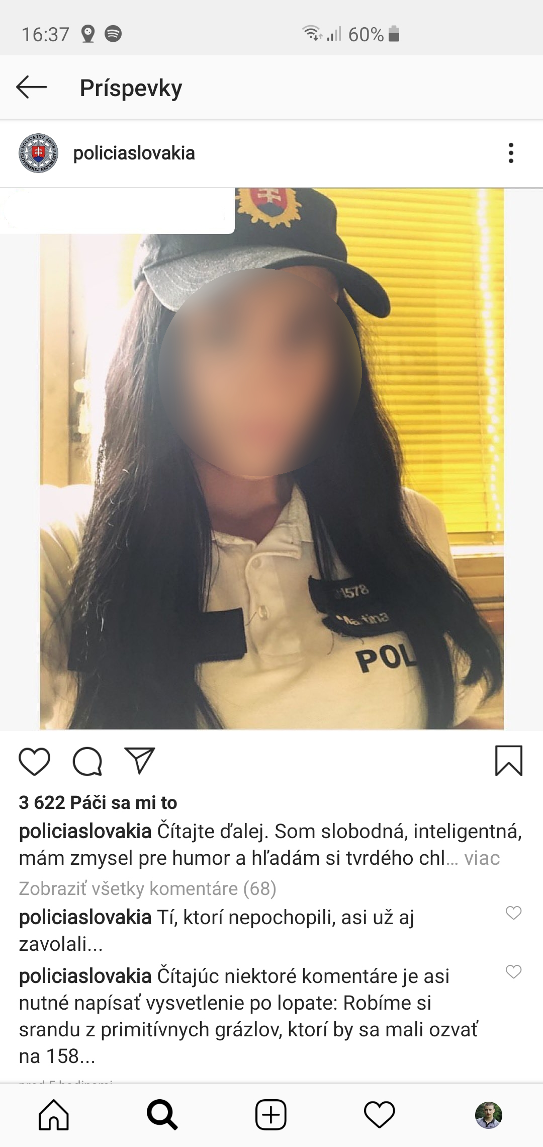 Polisi bercanda di Instagram: Temui polisi, panggil saja 158 1
