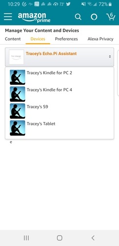Android Web для Kindle найти Kindle