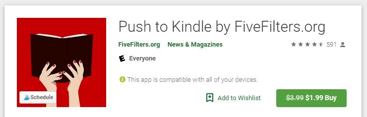 Android Web для Kindle Нажмите, чтобы Kindle Play store