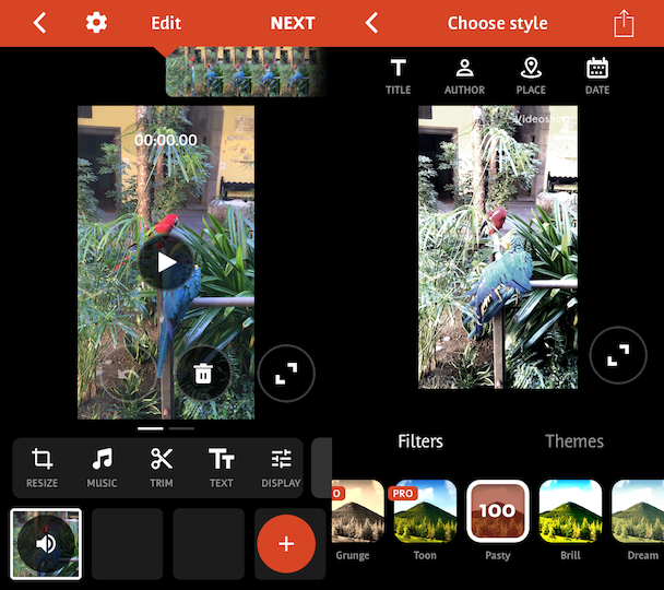 Videoshop, aplikasi editor video iPhone