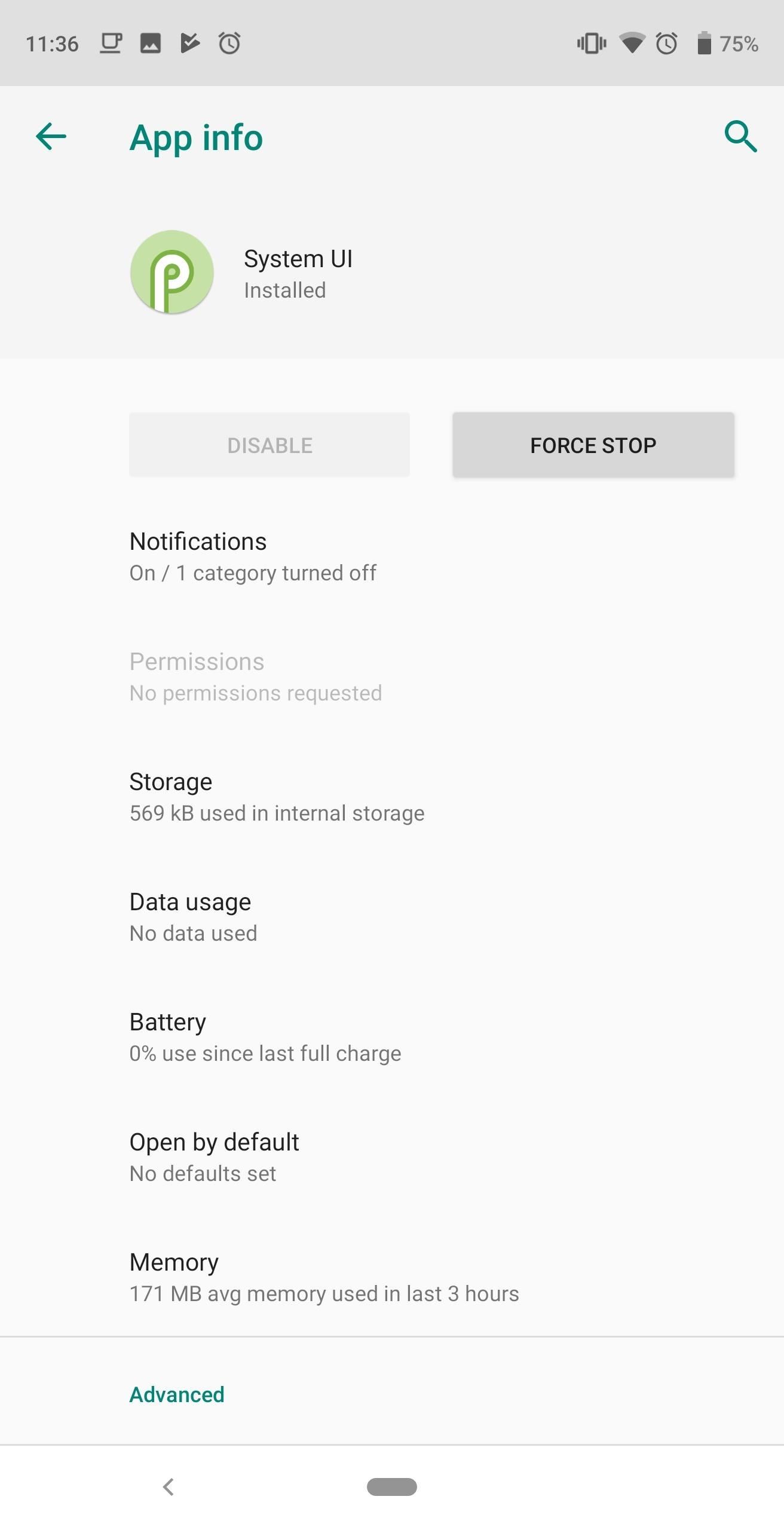 Как отключить оповещение о низком заряде батареи и звуки уведомлений на Android 9.0 Pastel