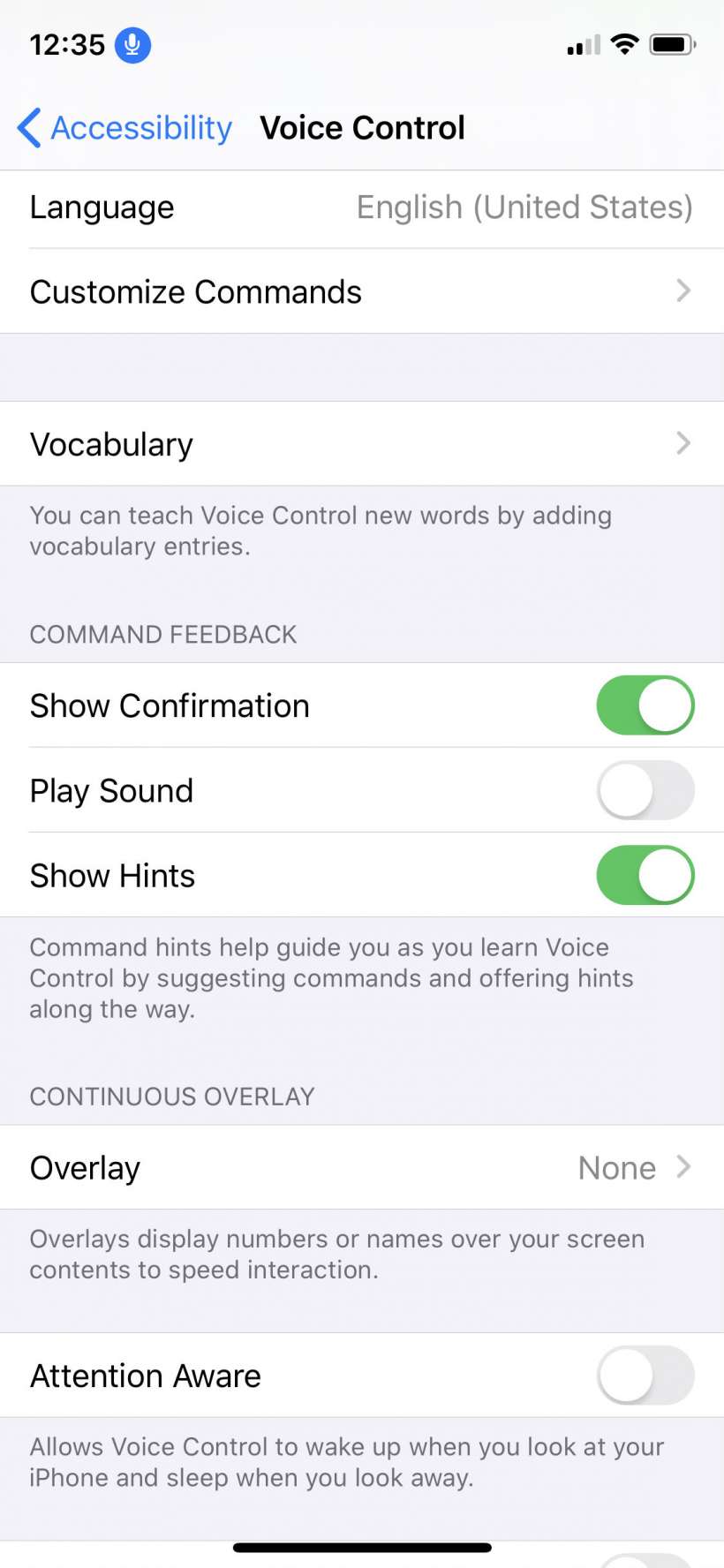 Cara menggunakan Kontrol Suara di iPhone dan iPad.