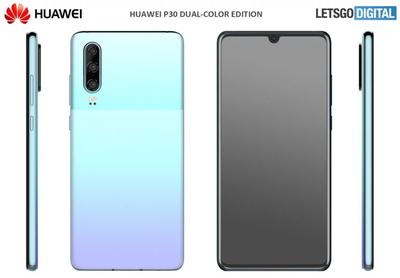 Huawei telah mematenkan desain baru Huawei P30 1