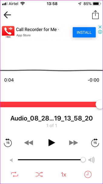 Aplicativo de gravação de áudio para o meu telefone 6